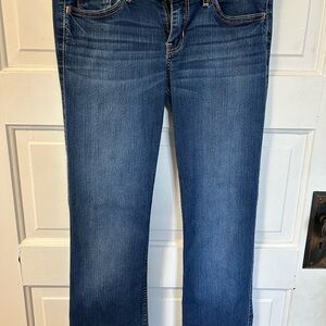 Hollister Women's Straight Leg Jeans in Blue
